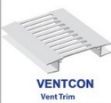 Picture of PVC Vent Trim, 5M length, Colour: White