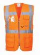 Picture of Portwest - Hi Viz Executive Vest Orange ,Size: XXXL , S476ORRXXXL
