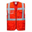 Picture of Portwest  - Berlin Executive Vest - Red, Size: Med, S476RERM