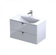 Picture of Armavit Serra   - 80cm 2 Drawer Vanity Unit - Gloss White - (Exc Basin)