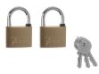Picture of Te40t 2 X Solid Brass Padlocks Ka 40mm