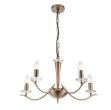 Picture of Antique 5 Arm Brass Ceiling Light