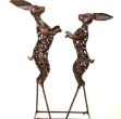 Picture of Bronze Boxing Hares Sculpture