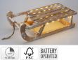 Picture of Whitewashed LED Christmas Sledge - 50cm